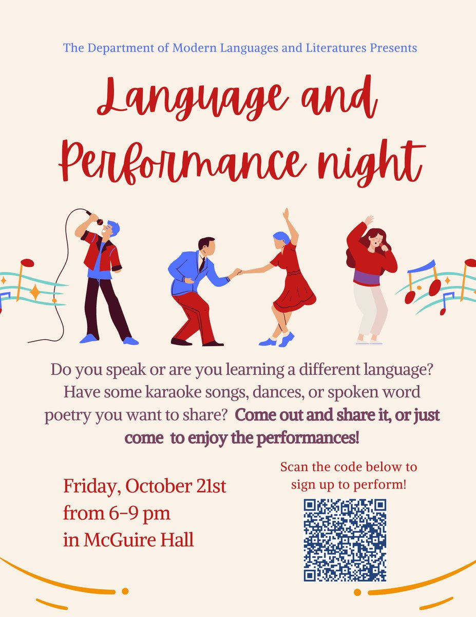 Do you speak or are you learning a different language? Have some karaoke songs, dances, or spoken word poetry you want to share? Come out and share it, or just come to enjoy the performances! Snacks and exciting surprises are in store! 🎤