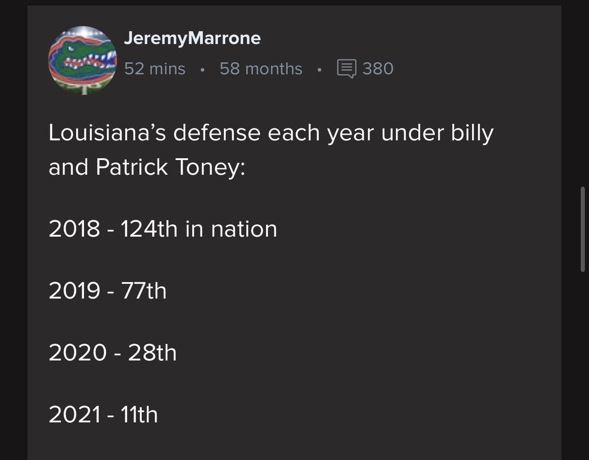 TowelboyKyle's tweet photo. @T2T_KB2 People are way too impatient. Oklahoma got arguably the best DC in the nation as their new coach and in year 1 their defense took a big step-back. With better defensive talent on their roster. It takes time to install a new defensive scheme, the players aren’t robots. https://t.co/rsmE897DSJ