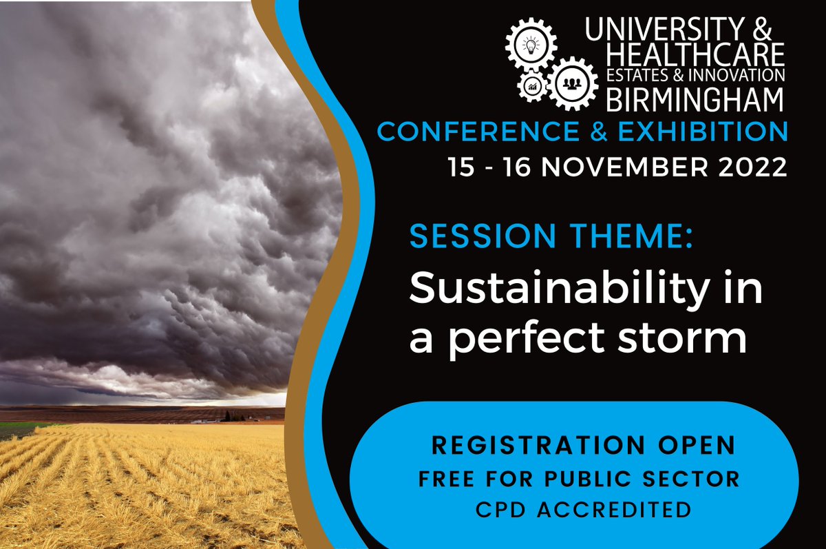 Registration is now open for the <a href="/UHEI_UHEI/">UHEI</a> Conference and Exhibition in Birmingham on the 15th &amp; 16th November at Cranmore Park.

To register visit hubs.li/Q01pVrdk0

#netzerocarbon #facilities #education #healthcare #nhs #estates