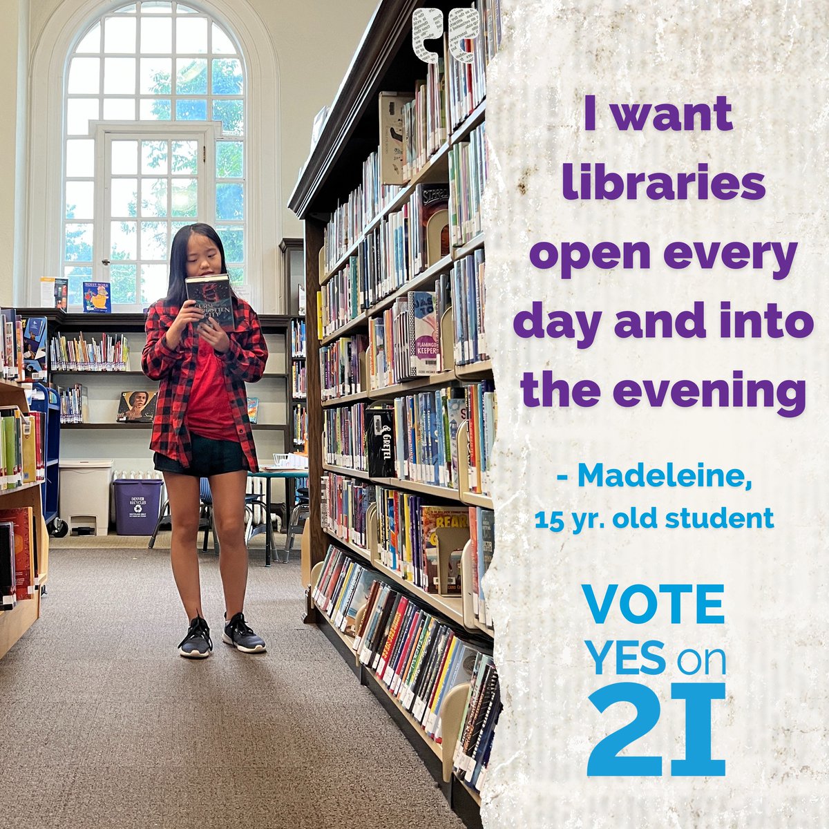 PublicDenver's tweet photo. Ballots are making their way to mailboxes across the state starting today! That means we're looking for volunteers to help us knock on doors and get the word out about supporting Issue 2i. Sign up at https://t.co/wgGyUrDKOD #stronglibrarystrongdenver #yeson2i https://t.co/HBVE77QQFd