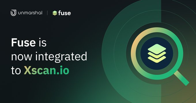 🚀 @Fuse_network has integrated with @Xscan_io, a multichain explorer for users to track assets and transactions. 🚀 Within this integration, #FuseNetwork users can now search for $FUSE token balances, NFTs, and transaction history on #Xscan. 🔽INFO fuse.io #NFT