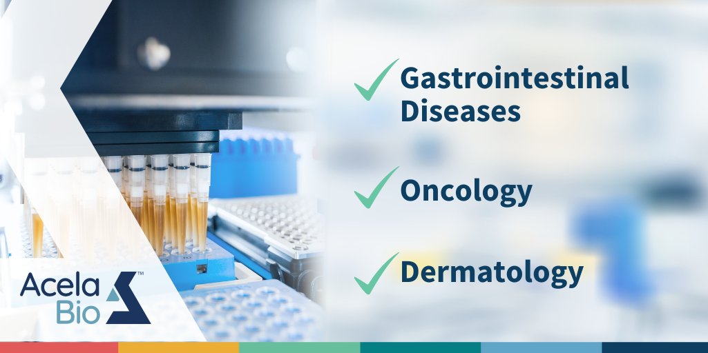 AcelaBioLab's tweet photo. AcelaBio's therapeutic areas include Gastrointestinal Diseases (including but not limited to: IBD, NASH, EGID, and CeD), Oncology and Dermatology. We aim for the highest standard of quality to advance drug development and research. Learn more at https://t.co/dh7DenOQhf https://t.co/PY02q56VNC