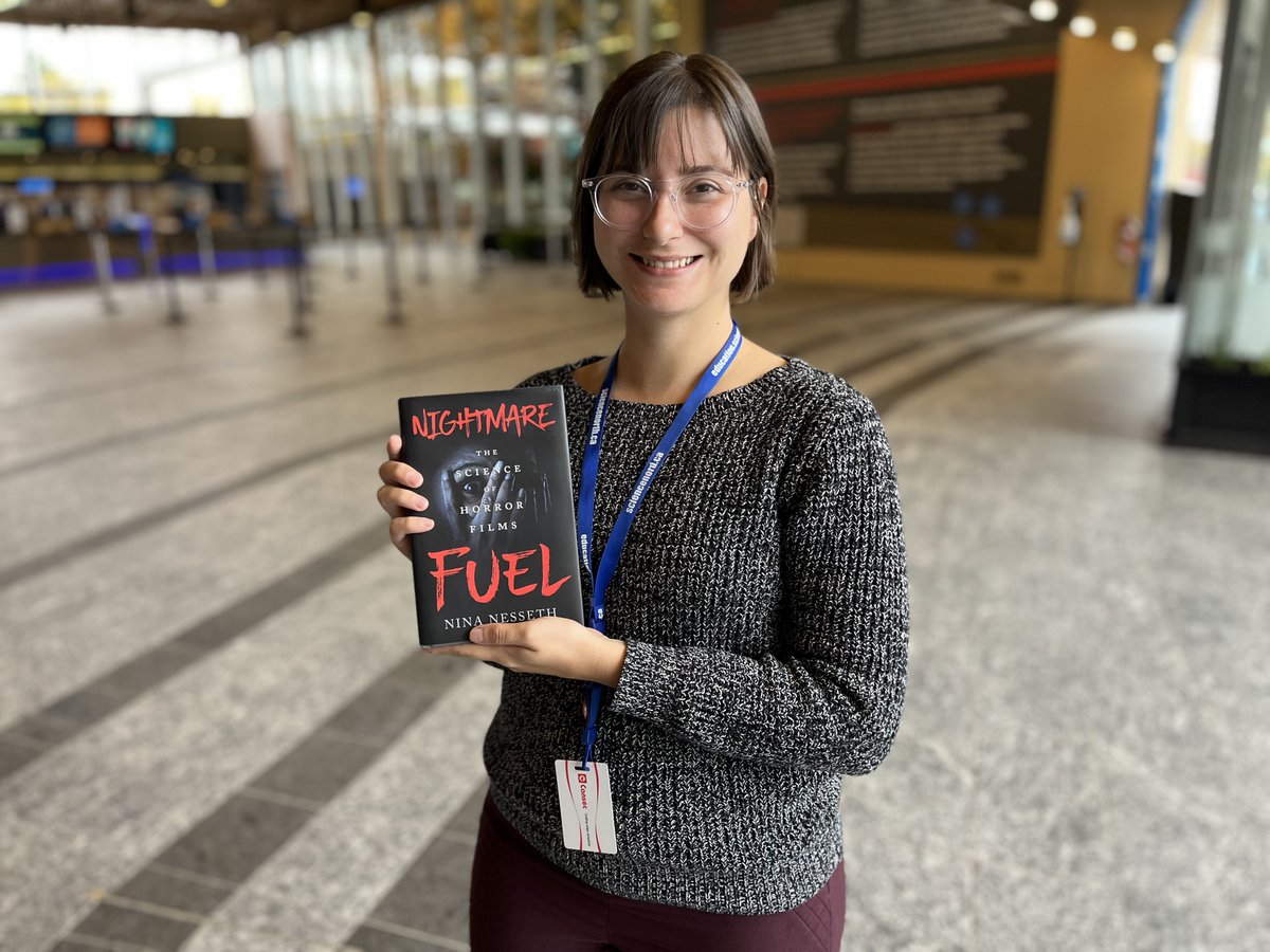 ScienceNorth's tweet photo. We're a few days away from our Nightmare Fuel: The Science of Horror Films event! On Thursday, from 7 - 9 p.m., local author Nina Nesseth unveils her new book, Nightmare Fuel, and shares the science of how horror movies get under our skin (and why we seek out scares for fun). 🧵 https://t.co/l1I5e4QYfX