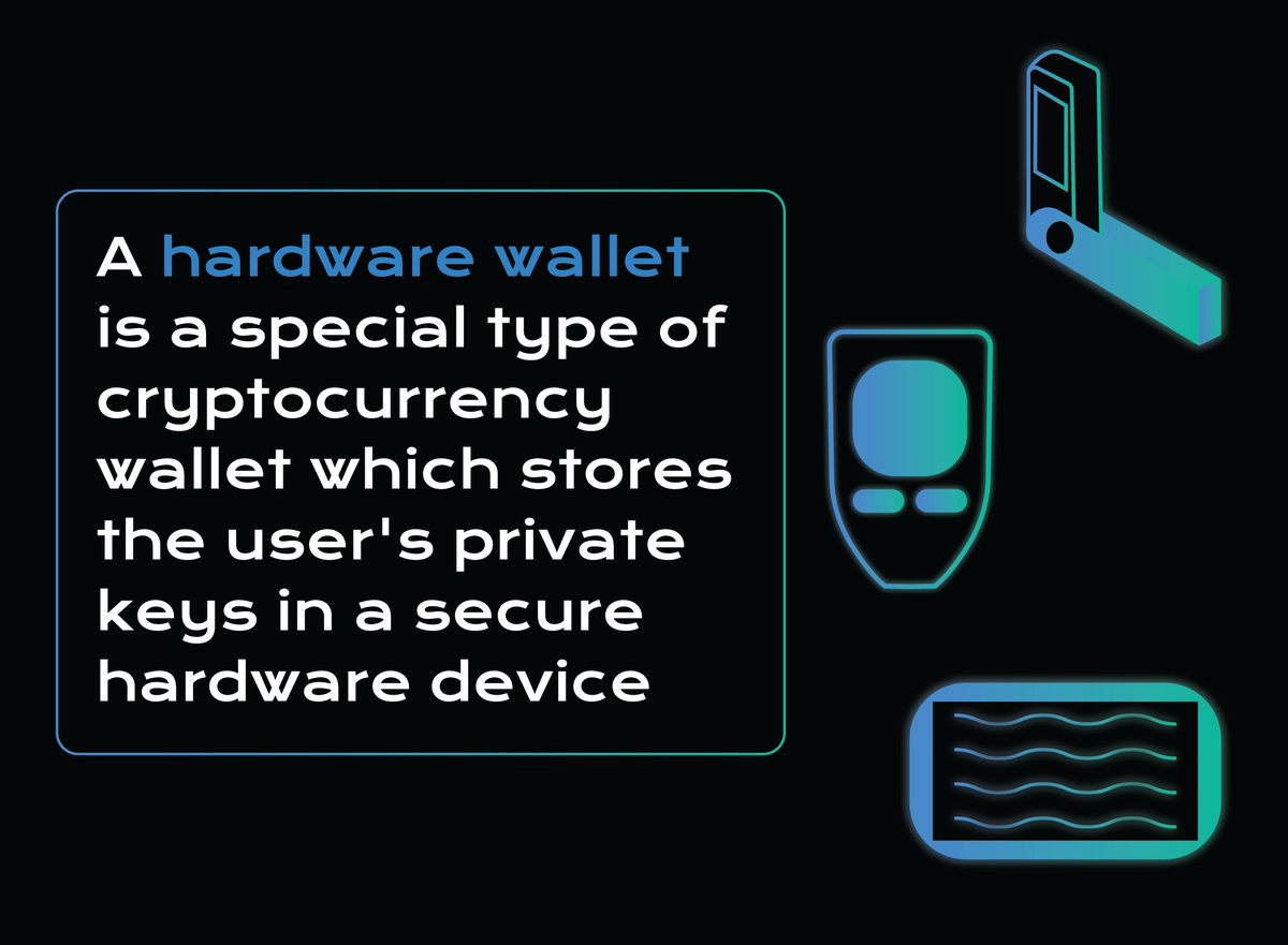 QRUCIAL_io's tweet photo. Are you using a #hardwarewallet?
Hardware wallets keep cryptocurrency in offline storage,meaning they're not connected to the internet.With HW transactions are digitally signed within the device using your private key, then securely uploaded to the blockchain via a crypto #bridge https://t.co/1AL0NYQpGm