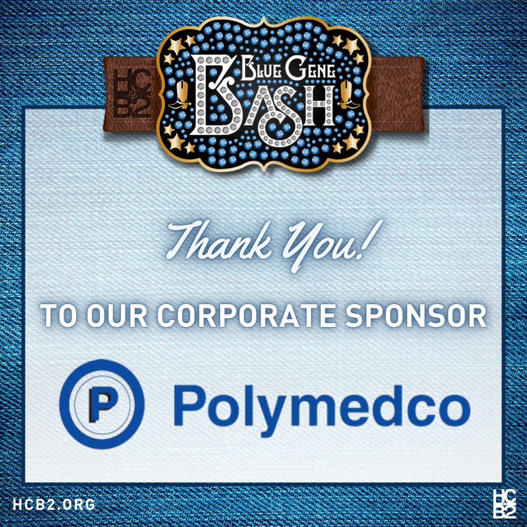 Thank you @Polymedco for your support! Polymedco's FIT in-home screening tools help us offer early detection programs at 11 medical sites in Virginia.
Learn about us &amp; Blue Gene Bash at @SteamBell on Nov. 3rd. It's a party with a purpose!
hcb2.org/blue-gene-ball/
#colorectalcancer