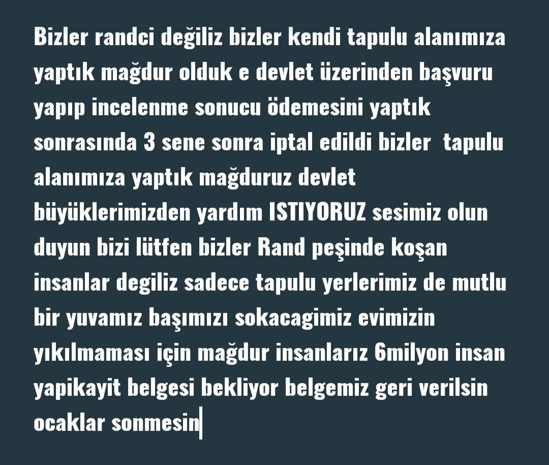 KaracaMehmetk16's tweet photo. @Gkhn8889 @baskanbsakalli @RTErdogan #imarbarışıgüncellensin #KasimaKalmasın yuzbinlerce aile imar barışı tarih güncellemesi bekliyor inşallah sesimizi duyarsınız yıkım çözüm değil milli servet heba olmasın evlerimiz yıkılmasın https://t.co/qv8LtiHglL