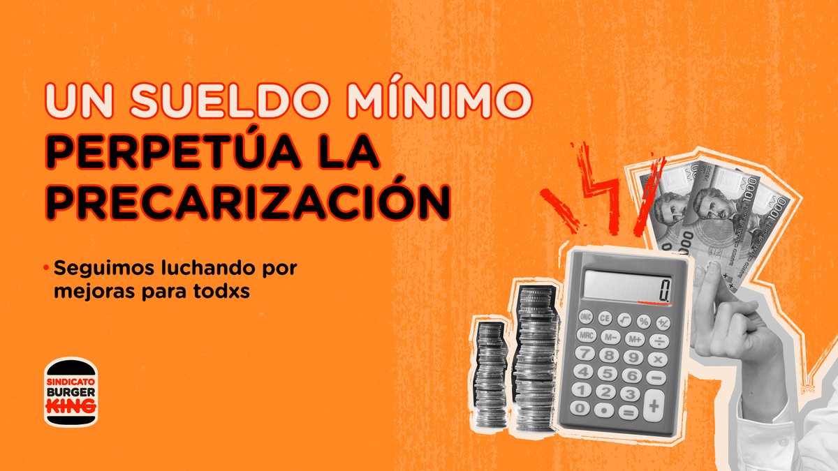 Luchemos por sueldos dignos✊¡Que si alcancen!
Cada 17 de octubre se celebra el Día Internacional para la erradicación de la pobreza. 
Empresas como Burger King imponen un sistema de precarización a los trabajadorxs, con sueldos que no permiten tener un estándar de vida básico😡