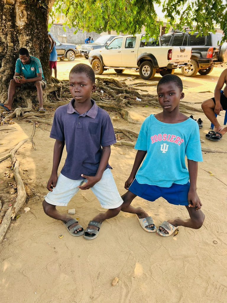 HealingLiberia's tweet photo. Wow! Our twins who were diagnosed with Rickets by Dr. James in Cape Mount are almost done with their recovery process! They started their journey to having straight legs months ago and we are so happy to announce that they have made significant progress. https://t.co/QyrKR33v2x
