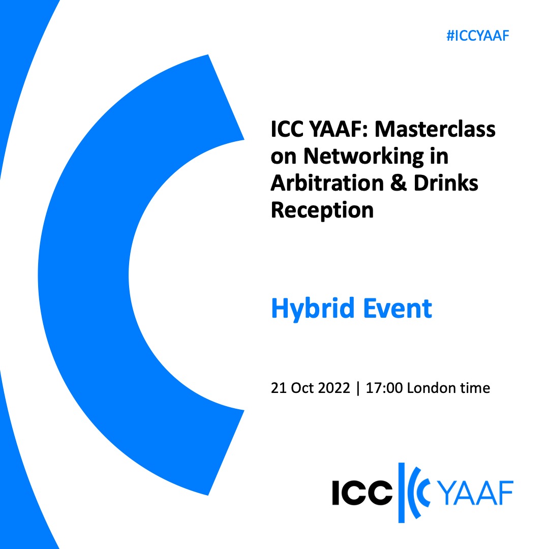 Boost your #visibility in a competitive #arbitration landscape by discovering the ✅ & ❌ of 📲#SocialMedia & the benefits of 🎫 events from some of the best, including our very own Head of Marketing, @sneha_ashtikar. Register today 👉 bit.ly/3TqFWG1 @ICC_arbitration