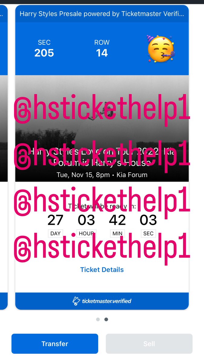 Harry Styles Ticket Help tweet media