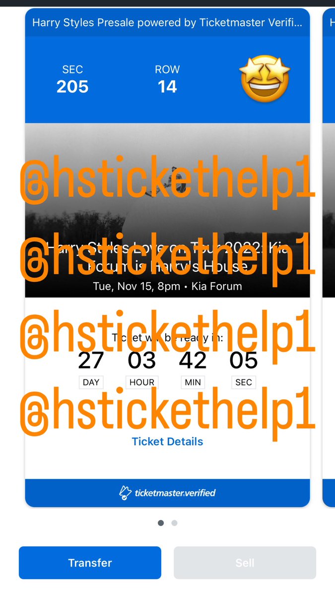 Harry Styles Ticket Help tweet media