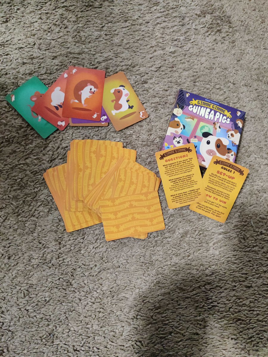 DesksDorks's tweet photo. This week Riley collects all of the Guinea Pigs in a quick review of Gimme Gimme Guinea Pigs, a game that shows that just because it's made for little kids, it can still be fun for everyone!
https://t.co/P8o7PFIIa8
#gaming #boardgames #guineapigs #kidsgaming #easytolearn https://t.co/Bn5pU4uEZt
