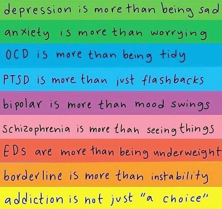 Mental health conditions aren't "simple things" that people can get over. This is why education, understanding and empathy are needed to help remove the stigma surrounding mental health. 
- 
Image via traumabreakthrough on IG