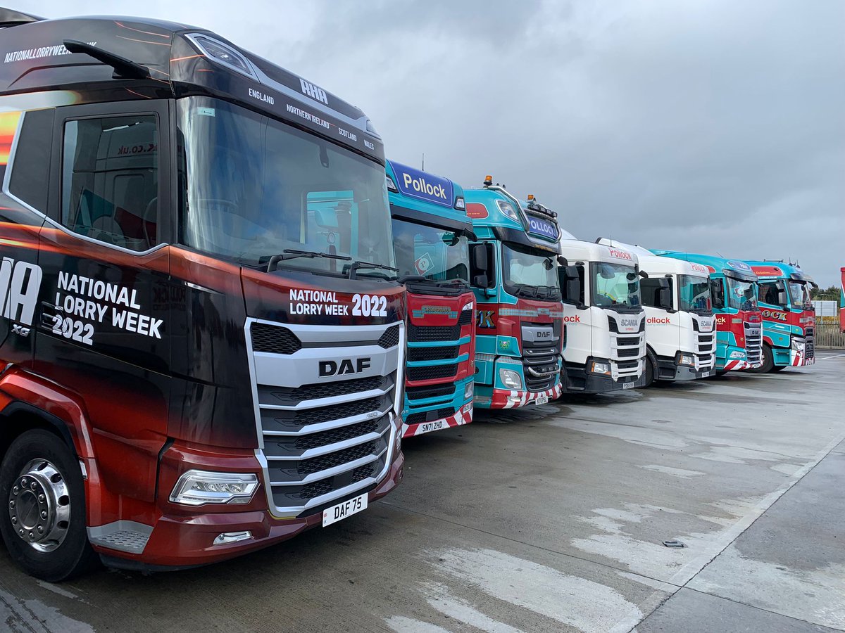 RHANews's tweet photo. We’re kicking off week three of our #NationalLorryWeek roadshow in Scotland today, meeting with long standing RHA member, @PollockScotrans, to discuss how they’re making the transition to HVO fuel for their fleet. #RHAenvironment
https://t.co/UCKTd53WJT https://t.co/d3ure5N3S5