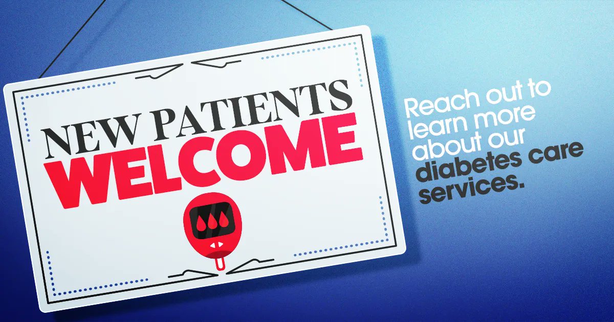 dgdclinic's tweet photo. Our #diabetes clinic is accepting new patients! Read more about our #diabetescare and request an appointment @  https://t.co/X8nRY4ZKUr https://t.co/x1uw2koqKE