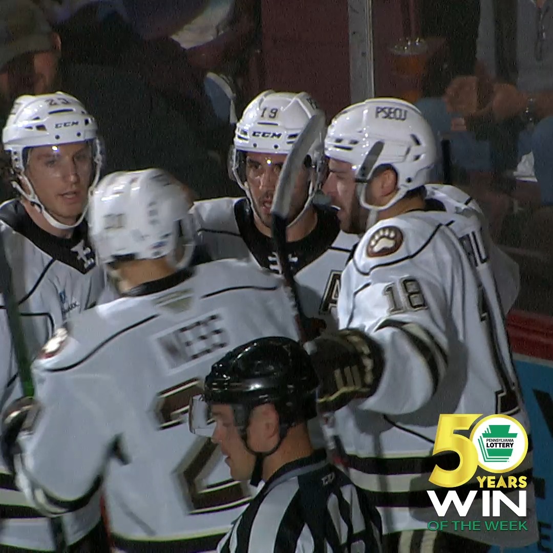 Hershey bears on twitter mike vecchione s game winning goal during