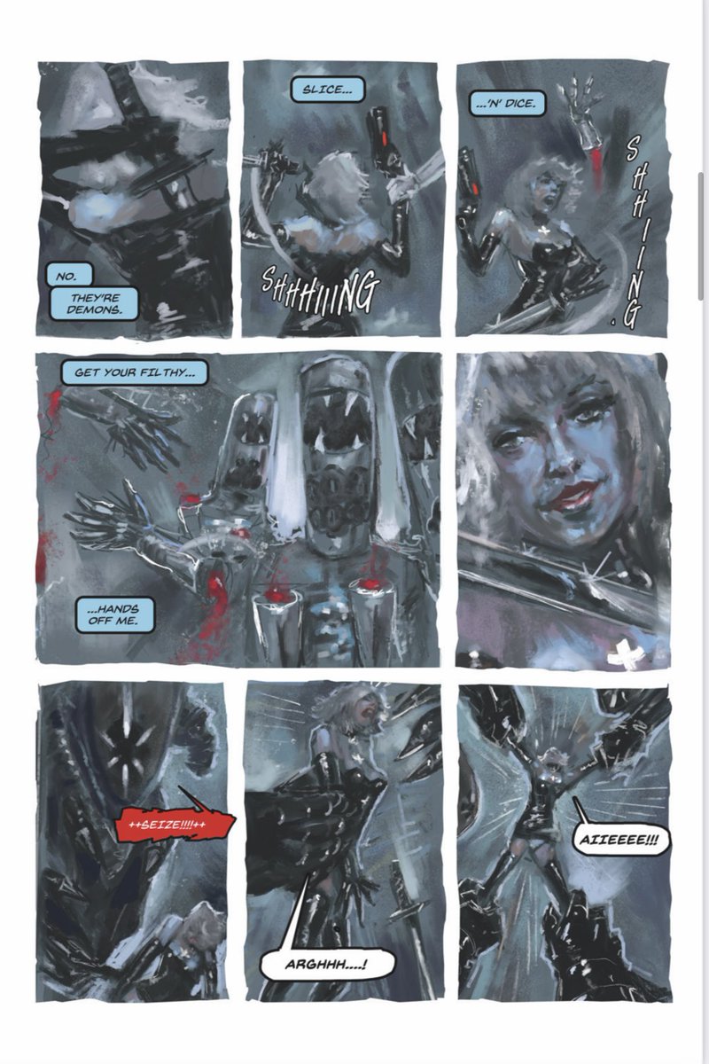 morgocomics's tweet photo. 2 of my favourite spreads from issue 3 of Blam &amp; Glam - these are 4 pages apart - she really kickstarter. On the first page you can see 3 backers who wanted to be in the comic! 

Issue 1-5 kickstarter live:
https://t.co/k8pphriHz2

#kickstartercomic #indiecomics #comic https://t.co/ZfT8Xm8SnE