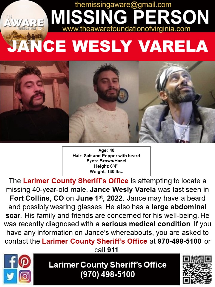 jancesmom's tweet photo. #MissingPosterMonday @LarimerSheriff @CBSNewsColorado @frontrangeradio @LovelandPolice @FCPolice https://t.co/N0TQbupYu5