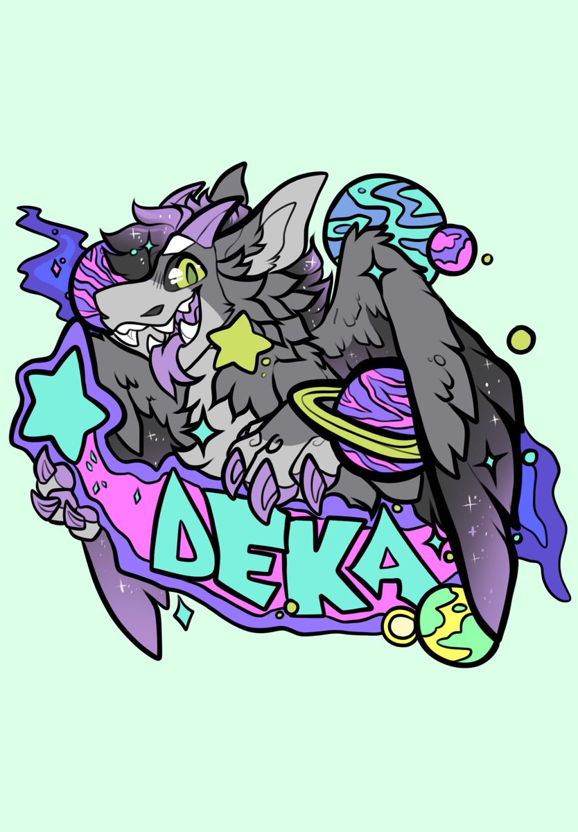Vallentwine's tweet photo. 🌀💜🌀 SPEEDPAINT DEKA BADGE
For @dekadragon !! This is just part 1 but it already looks so good… ❤️❤️❤️ https://t.co/6ymTk2UJDQ