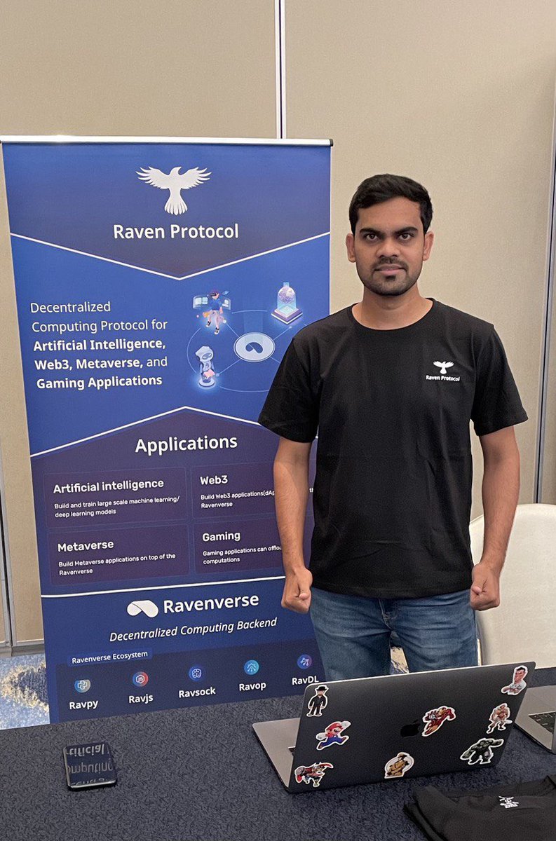 Ravenverse ready to fly at @WBSglobalseries! 

Come say hi to the team, learn how to train models, learn how to contribute decentralized computing power, and get that swag 🚀💪👀

#WBSDubai