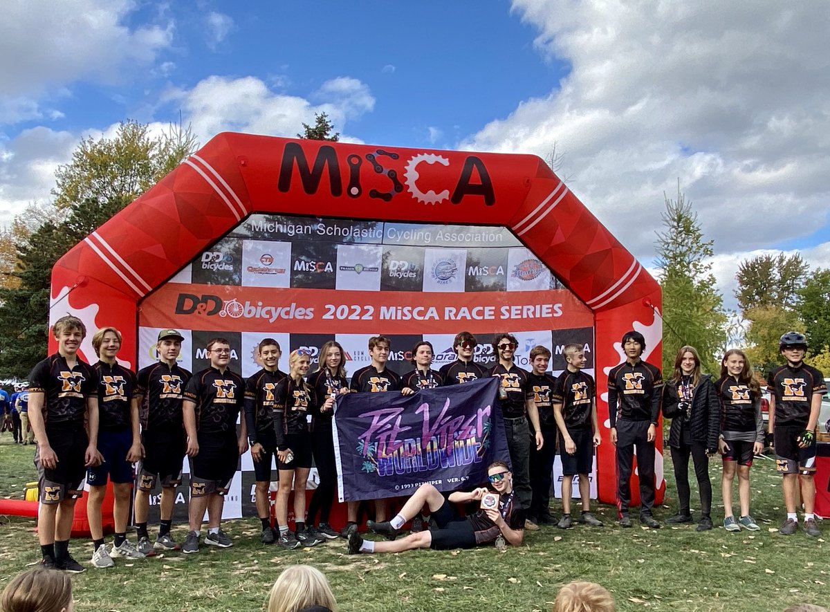 Hey <a href="/PitViperShades/">Pit Viper</a> … How about a retweet for the 2022 <a href="/nhsmtb/">Northville Schools Mountain Bike Team</a> <a href="/MiSCA_bike/">MiSCA</a> D2 State Championship Mountain Bike Team!