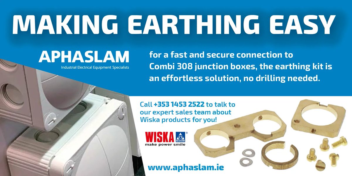 #APHaslam, #Wiska, #Combi, #Combi308, #BuiltforYou, #APHWorkshop, #Electrical, #Construction, #EarthingKit, #Industry, #MagikNUT, #Locknut, #EMC