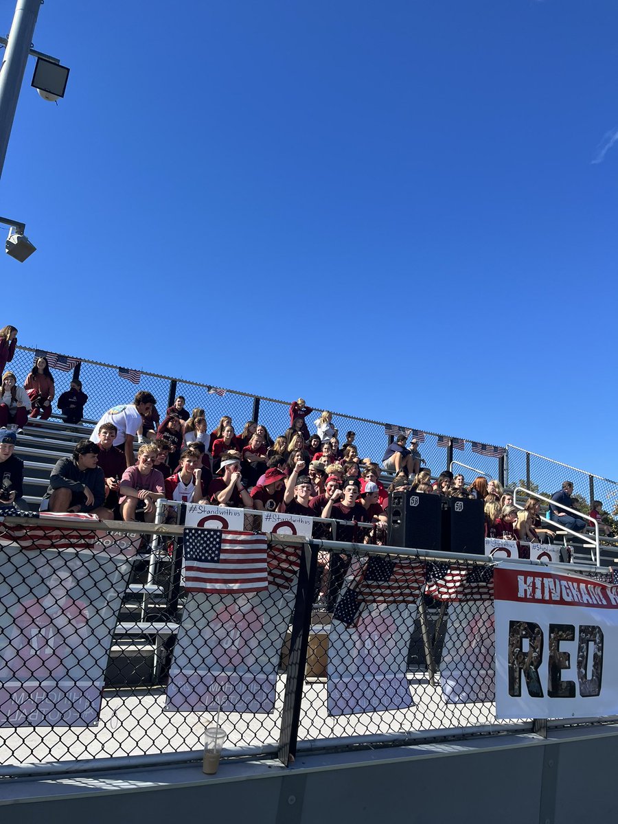 Thank you to the best fans around! #redarmy #hinghamathletics