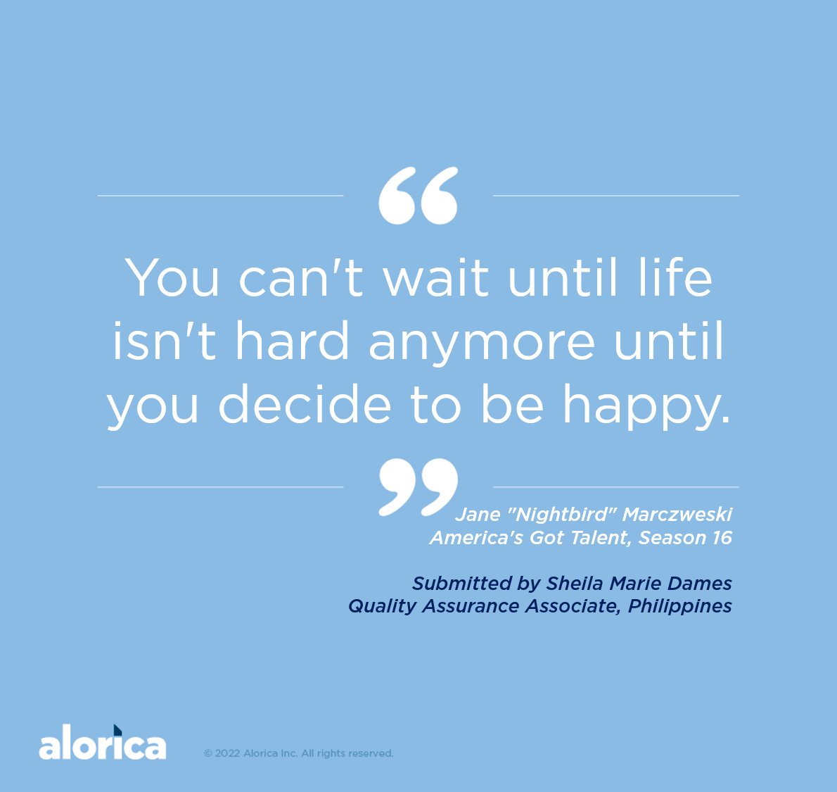 Here's our #QuickQuoteMonday for today. Have a great week ahead! #Alorica