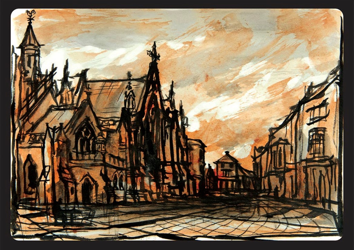 1/4 ‘LOOK-UP!’ | SAT 22 OCT | 11am - 1pm. Free Sketch-Walk in Newport. Come and ‘Look Up’ at the facades above Newport’s shops with artist Anna Keen. Create your own quick, 'live-sketches’. Join up when you like.