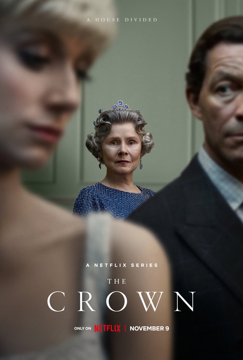 FilmUpdates's tweet photo. The first posters for Netflix’s ‘THE CROWN’ Season 5 starring Elizabeth Debicki, Imelda Staunton and Dominic West have been released. https://t.co/mtNk0oalLN