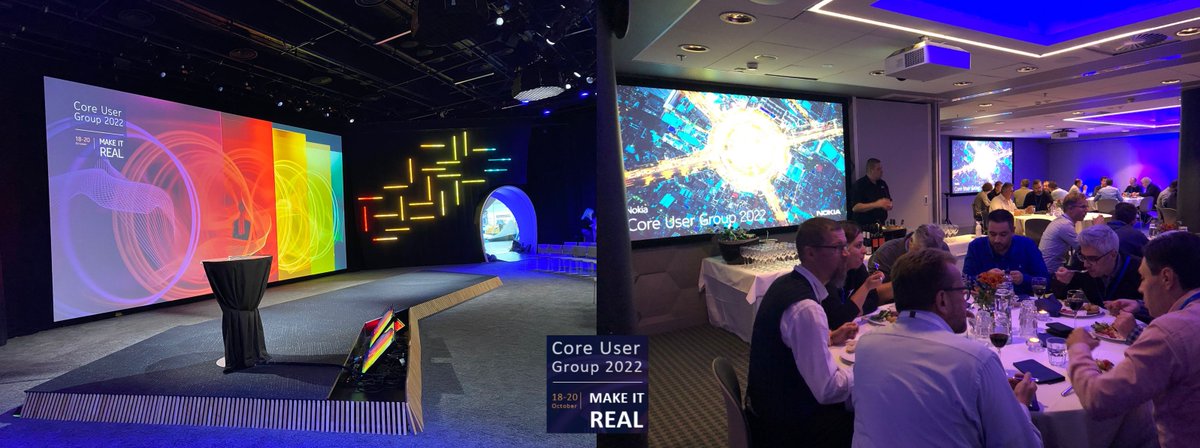 franheeran's tweet photo. Our Nokia Core User Group starts tonight, the largest to date. We are thrilled to host so many customers from all over the world for three fantastic days on 5G Core and beyond. #nokia #nokiacore #5g https://t.co/ivtkfcdX6l