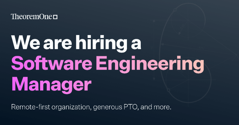 TheoremOne's tweet photo. Are you an Engineering Manager with a consulting background? Experience our award-winning company culture and apply today:

#engineeringmanager #worklifebalance #consulting