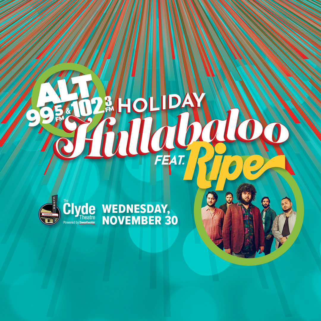 ripe_love's tweet photo. Fort Wayne! We are partnering with Alt 99.5 &amp; 102.3 (@altfortwayne) for a Holiday Hullabaloo at The @ClydeTheatre on November 30th 🎉 Tickets on sale Friday 10/21 at 10am ET >>> https://t.co/OeKF3DUSnN https://t.co/7z2xUXhQCI