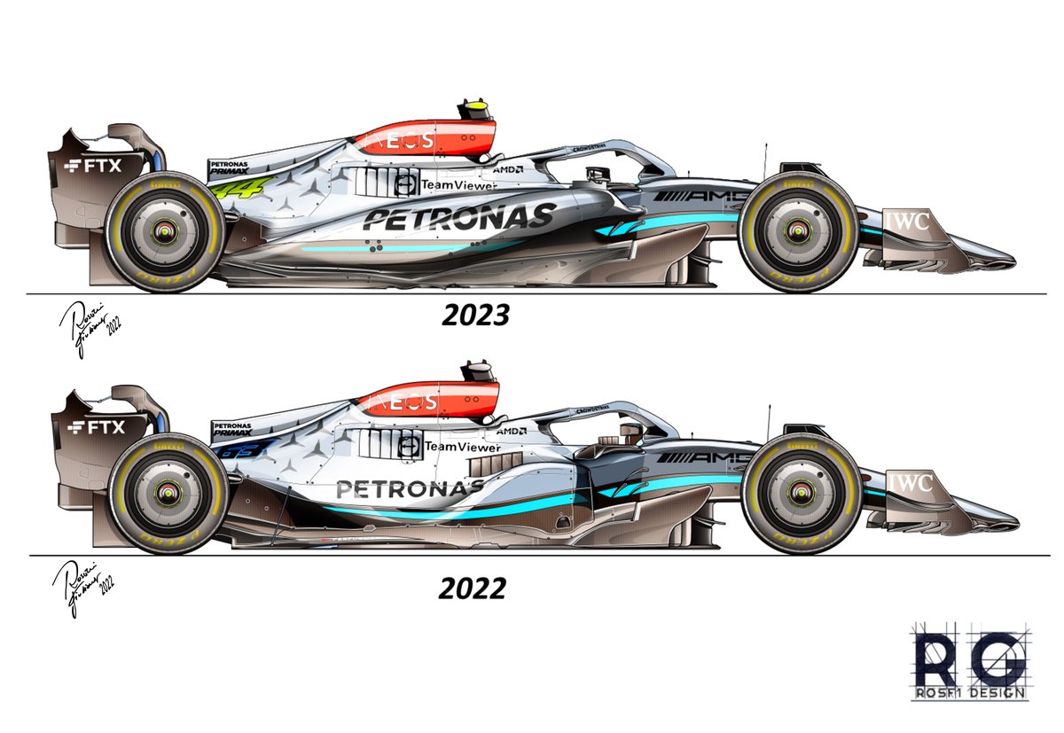 Doubts about W14 could adopt a shape RB. McLaren and Williams have spent resources to revolutionize sidepods over the course of 2022, while Mercedes has continued to hold the zero-sidepods concept
#F1 #F1Tech #Mercedes