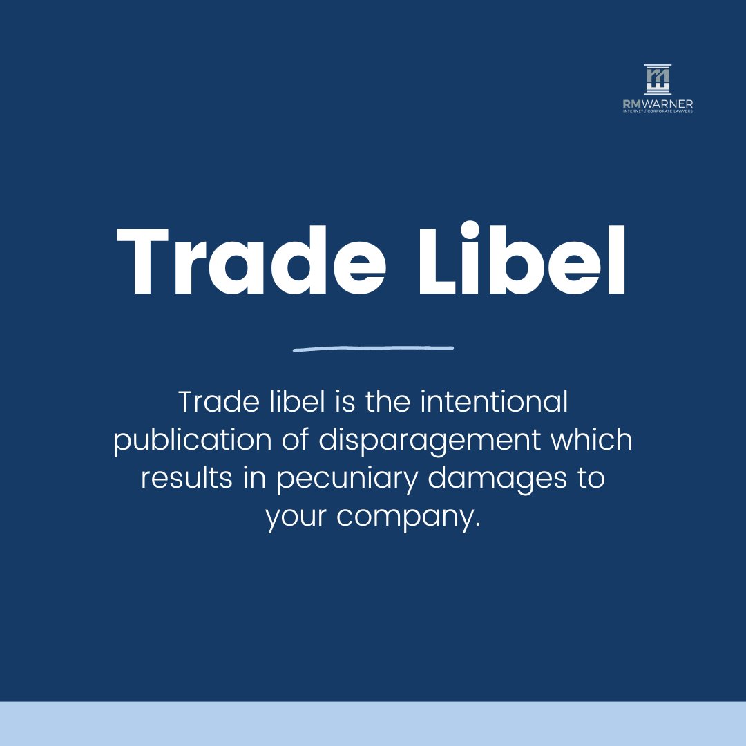 RMWarnerLaw1's tweet photo. If you're a #businessowner, listen up! If you've experienced #unfairbusinesspractices, or #unfaircompetition, such as #defamation, #productdisparagement, #fakereviews, #tradelibel, or #tortiousinterference, get in touch with RM Warner Law today by clicking the link in our bio. https://t.co/6BzWfc9Uon