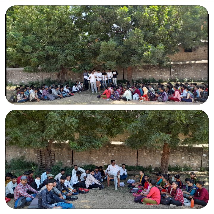 MWadhwaniya's tweet photo. बहकावे में कभी न आना। सोच-समझ कर बटन दबाना......
Get together for Voting Awareness with PG students (MPSCCS) @ECISVEEP @SpokespersonECI https://t.co/W8ibEMh9jh