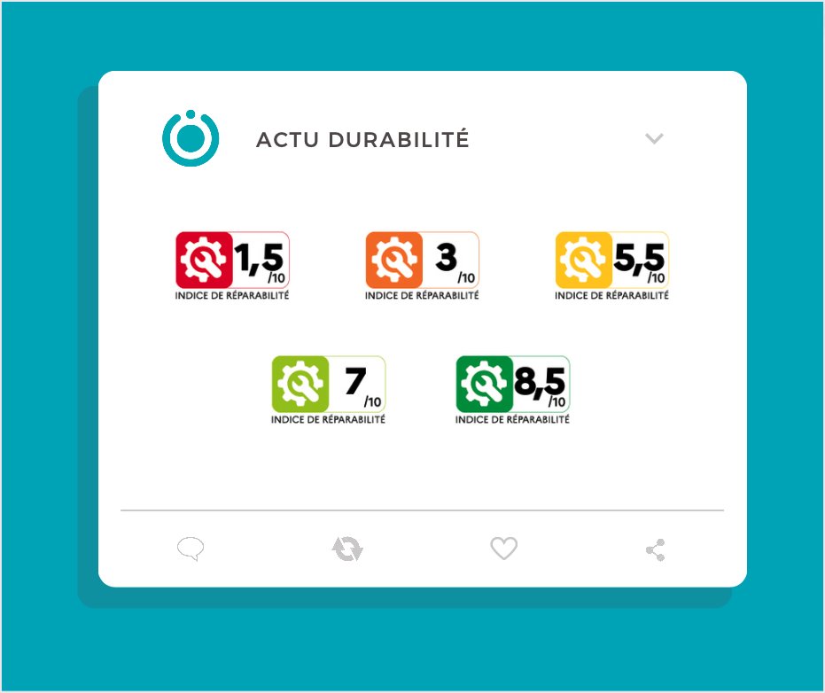 Le saviez-vous ? 🤔
L’indice de reparabilité est devenu obligatoire pour certains produits depuis le 1er Janvier 2021. Cette action a pour but de diminuer l’obsolescence.♻️
Heureux de constater des évolutions légales qui encouragent les fabricants vers une production durable. 💪