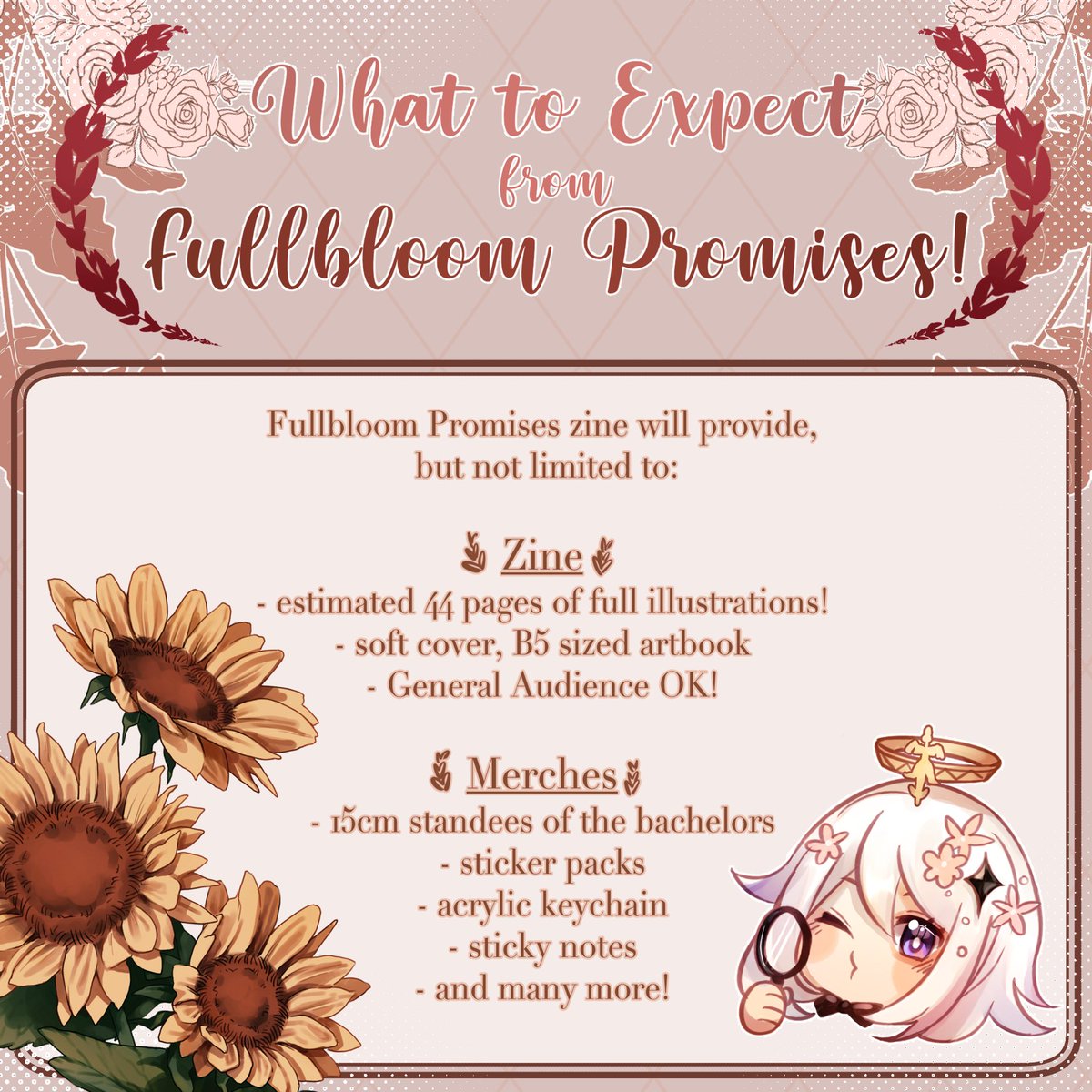 [ Outputs! ]

Hello nearlyweds, we are back with the information regarding what our zine focuses on! Feel free to ask more in the reply! But honestly its a project worth looking forward too!

Wakuwaku!
We’ll come with our dearest artists list soon!!