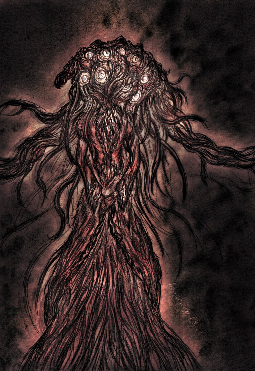 ImaginaryBlue1's tweet photo. Lady of the Lanterns
A bloodborne fanart for the dark season
#bloodborne #bloodbornefanart #horror #winterlantern #soulsart https://t.co/F4BvnptHpL