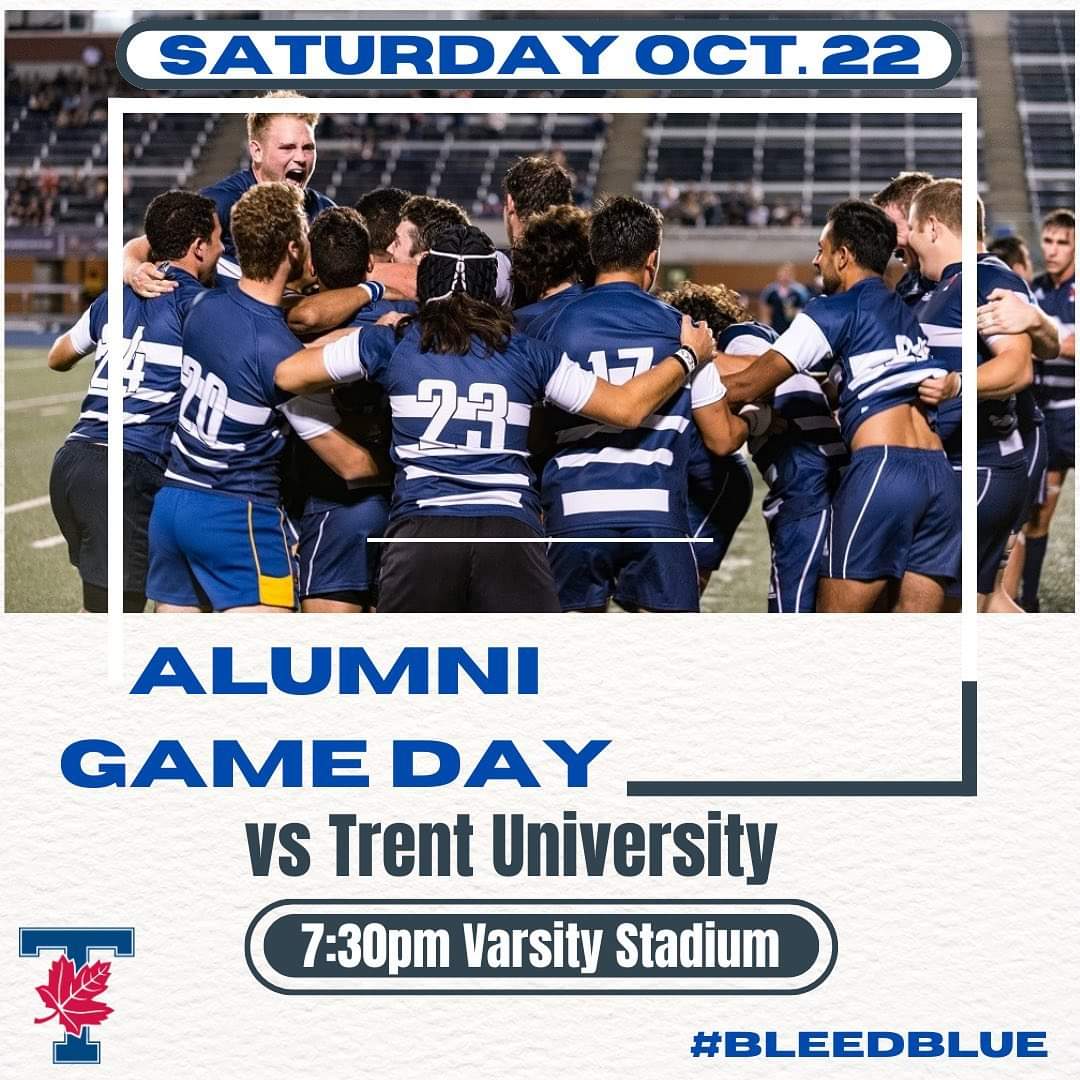 BrianNS's tweet photo. Join us for our final game of the regular season! Our Varsity Blues take on Trent on Saturday night at 7:30 and all alumni are asked to come join us at the game and social after ar the Duke of York. @Varsity_Blues
#uoftrugby #varsityblues #bluesrugby #bleedblue https://t.co/7JpJxqHZt5