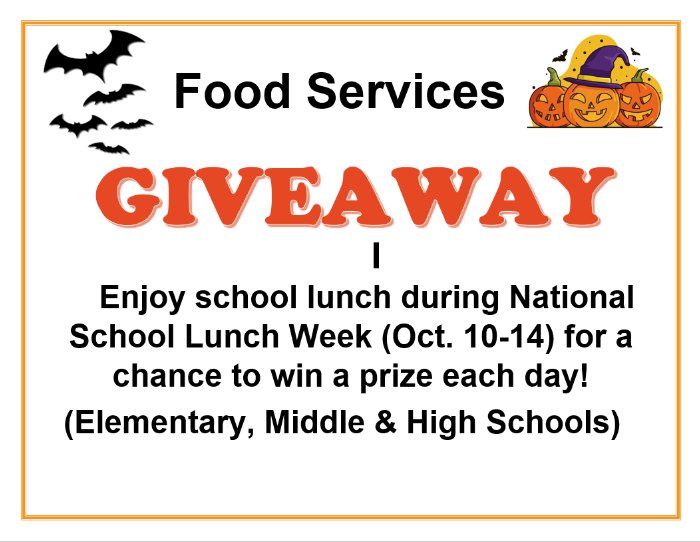 AMSPANTHERS's tweet photo. ACPS and AMS Celebrate National School Lunch Week - Last week we celebrated National School Lunch Week. Students that participated in eating hot lunch had an opportunity to win a prize. We would like to congratulate our Panthers... https://t.co/UekiqrmD31 https://t.co/8yS9TOsWn9