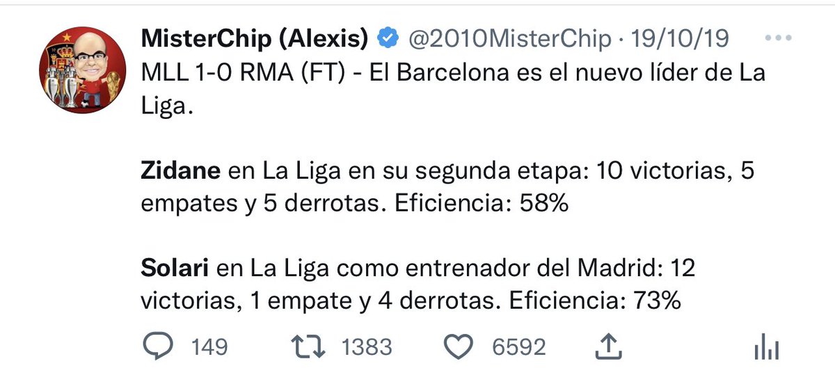 2010MisterChip's tweet photo. Siempre he publicado este tipo de datos. Lo que pasa es que los frikis que hoy se suben por las paredes y gritan como gatas en celo cuando ven los tuits de Xavi, con estos de Zidane se reían y daban RT de forma compulsiva. En fin, lo de siempre. Ni caso. https://t.co/o3DTbfvVee