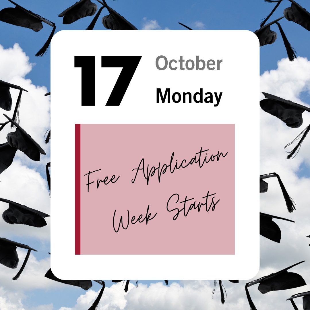 UAOnline's tweet photo. Free Application Week starts TODAY! This week only, the application fee will be waived when applying for an undergraduate or graduate program. Fill out our form to receive the fee waiver code!➡️ https://t.co/c36uRYobKn 💸 #RollTide #WhereLegendsLogIn https://t.co/7ikX4VcL4W