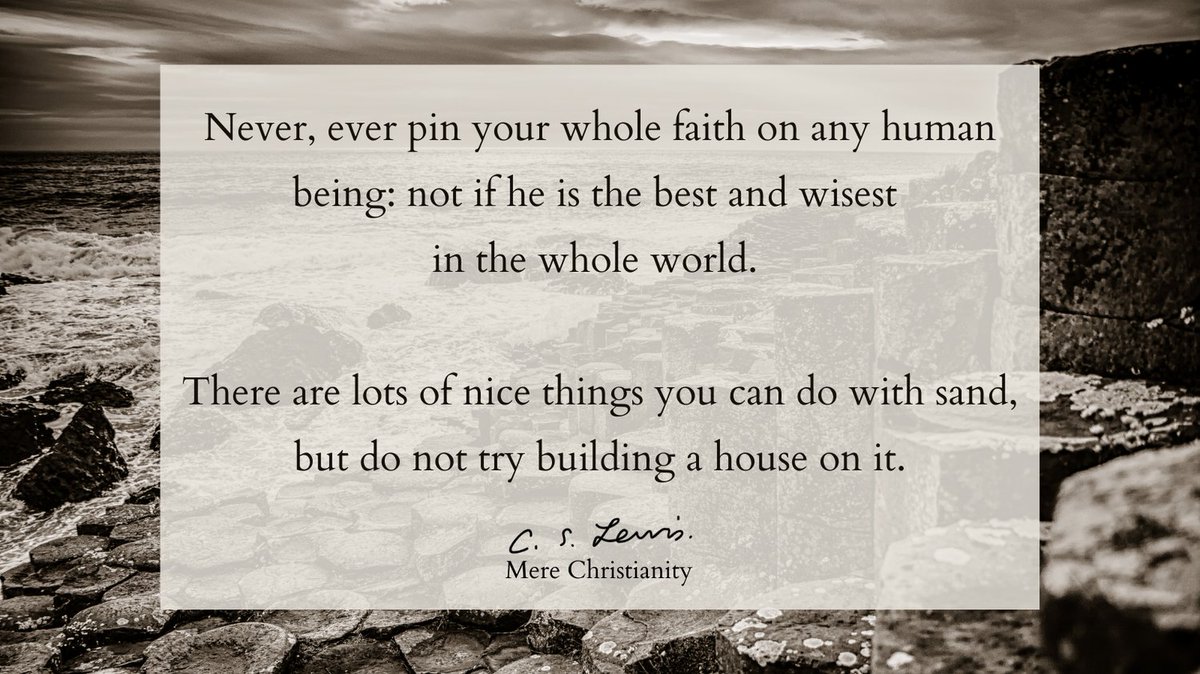 CSLIAtlanta's tweet photo. Build your house on rock

#csli #csliatlanta #cslewis #cslewisquotes #cslewisbooks #merechristianity https://t.co/vQuwzozXko