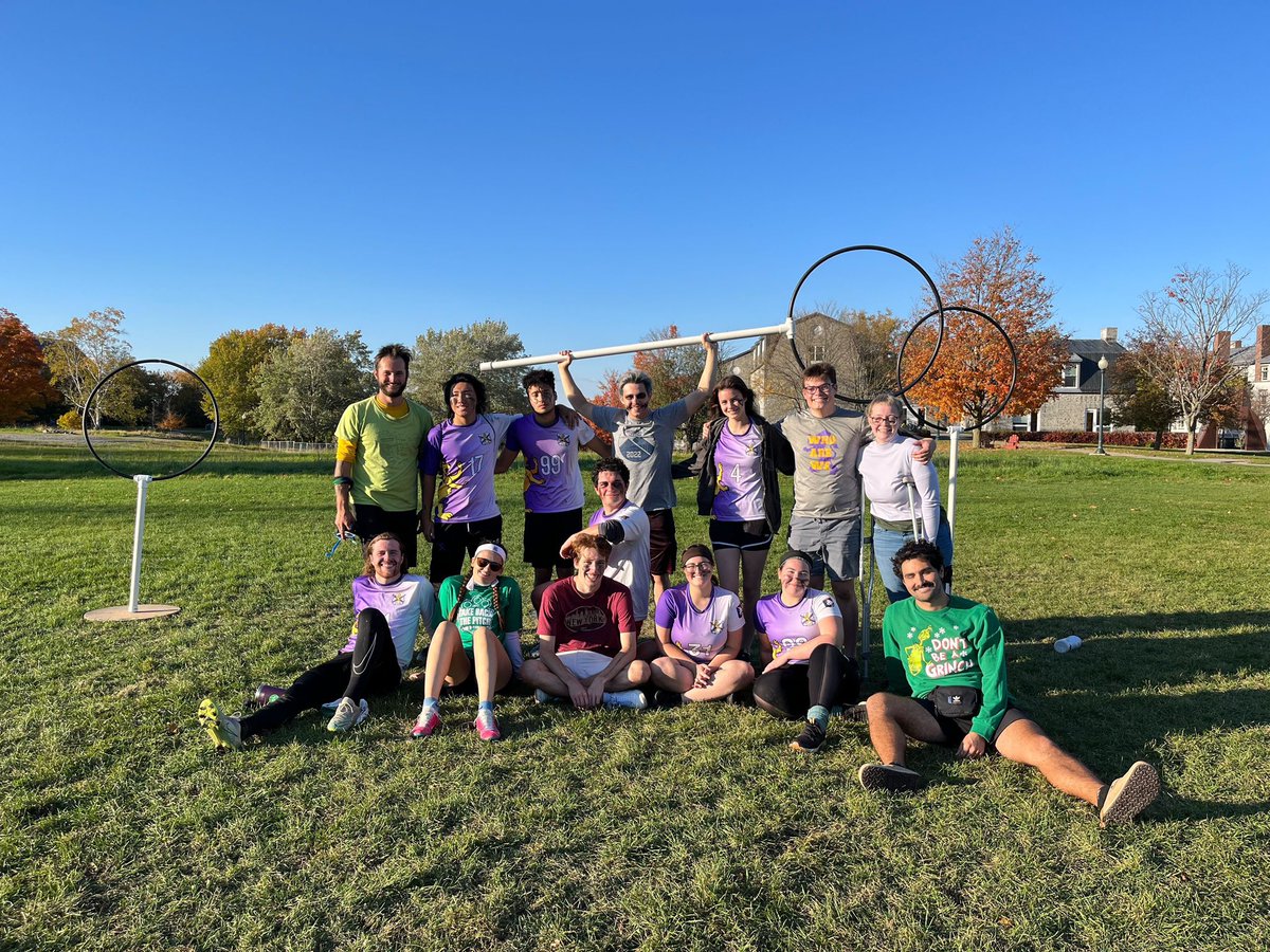 ECQuadball's tweet photo. 10.15.22 - middlebury classic

thanks to our alums, @CuseQuidditch, @MiddQuidditch and our fiancées @UVMQ https://t.co/tCAhXAampw
