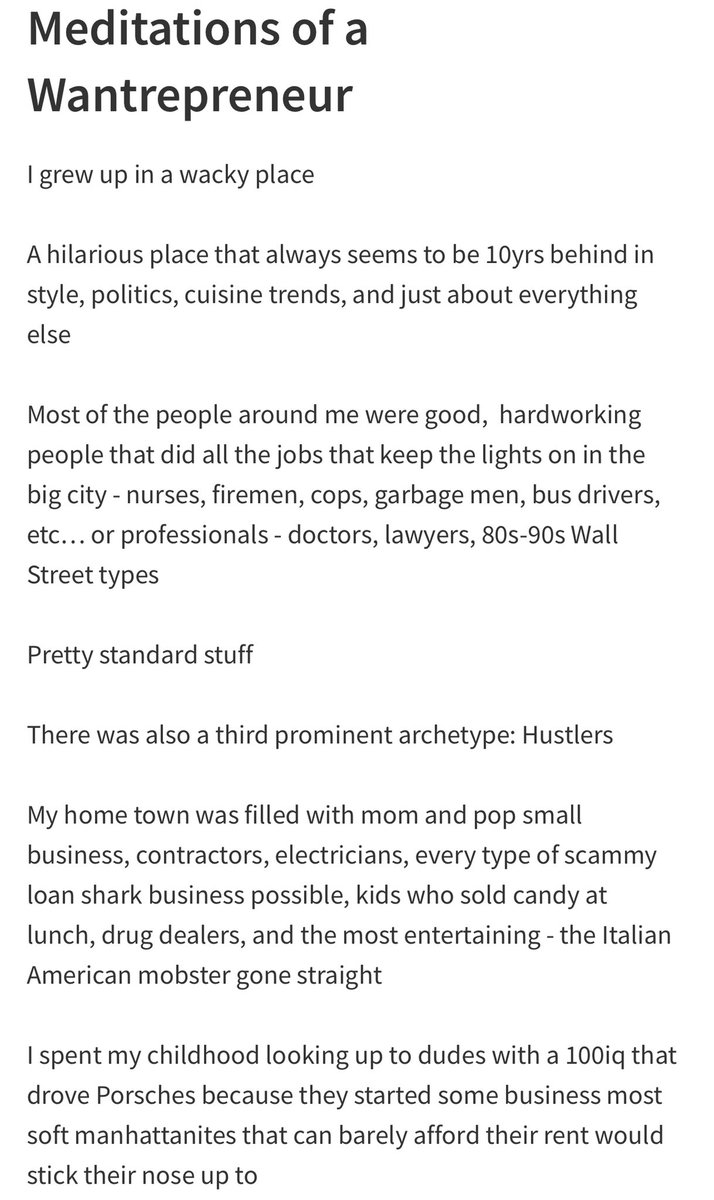 TJ_Bongiorno's tweet photo. Are you a Wantrepreneur? Same, bro

Or at least I was?

I like to think I’ve evolved to “budding entrepreneur” status

If you want to break through and finally build something - read this 👇 https://t.co/na1xdLohEu