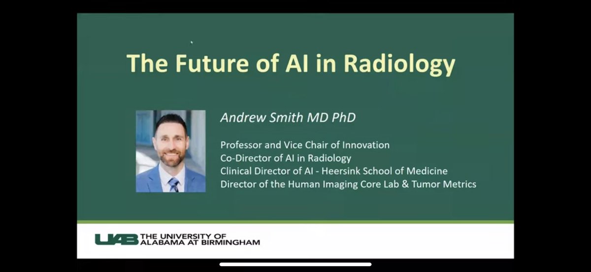 AIRE (@airaded) on Twitter photo The votes are in! Congratulations to <a href="/AiAndrewsmith/">AndrewSmith_ai</a> for the 2022 AI Literacy Course “Most Impactful Lecture” award 🥇 🥳 Watch his lecture, “The Future of AI in Radiology”, here: bit.ly/3D5zP4X The votes are in! Congratulations to <a href="/AiAndrewsmith/">AndrewSmith_ai</a> for the 2022 AI Literacy Course “Most Impactful Lecture” award 🥇 🥳 Watch his lecture, “The Future of AI in Radiology”, here: bit.ly/3D5zP4X