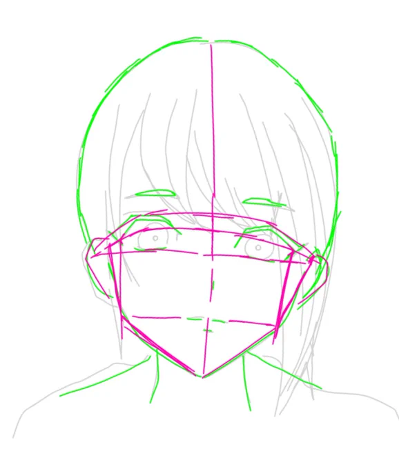 描けなくなりすぎて遂に自分の絵を分解し始めたw 