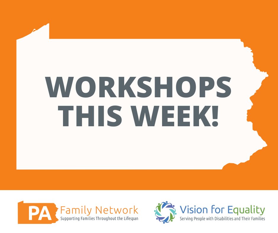 pafamilynetwork's tweet photo. Join us for this week's upcoming workshops! All are free, but registration is required

Tuesday- https://t.co/0YUGcaNBeZ

Wednesday- https://t.co/gw7JUP5h6S

Thursday- https://t.co/XKyMwRgXat https://t.co/r9XZ2k3qdx