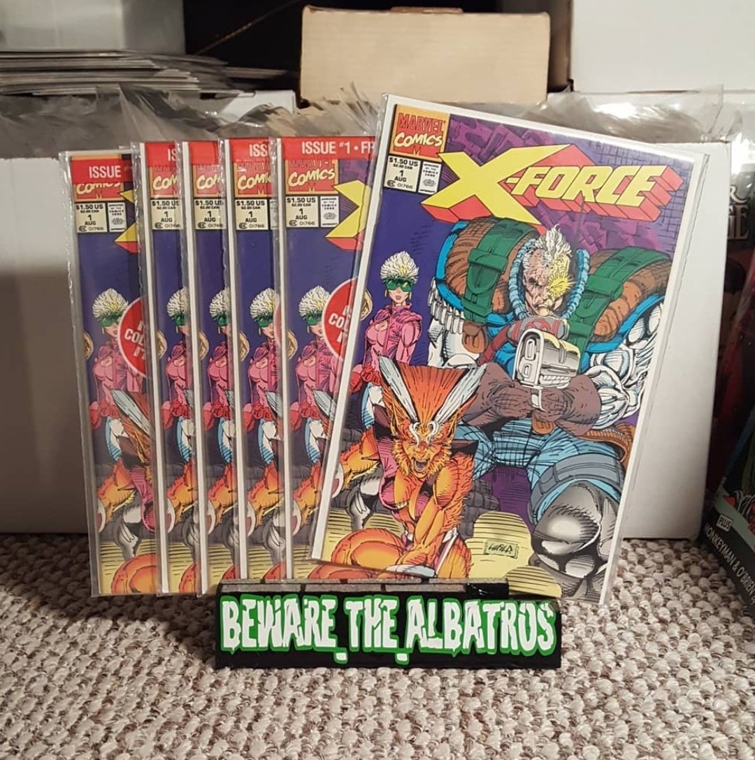 CBfiendclub's tweet photo. #multiplecomicmonday
#mutantmonday
There's some comics no matter how many you already have, everytime you see 1 you pick it up! Our #cbfccanadianchapter brother Beware_the_albatros loves his X-Force issue 1!
What comic do you always pick up when you see it!?
#cbfc #xforce https://t.co/BnW74N6UQV
